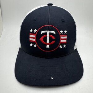 Minnesota Twins Trucker Hat Cap Navy MLB Baseball Mesh SnapBack